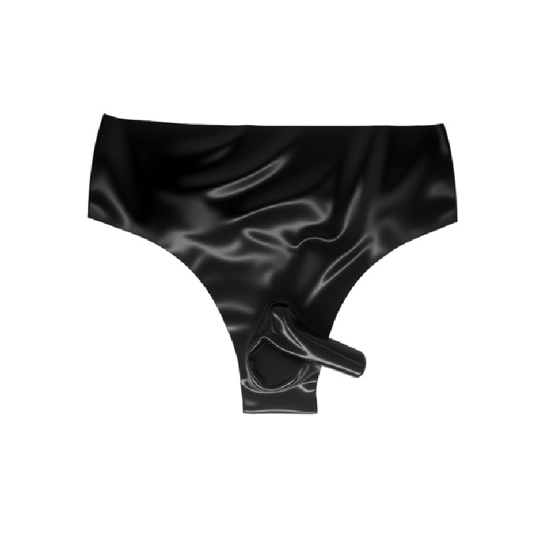 Latex Underwear With Penis/Penis Sleeve (NO.017)