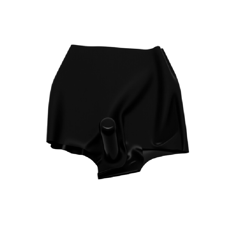 Latex Underwear With Penis/Penis Sleeve (NO. 030)