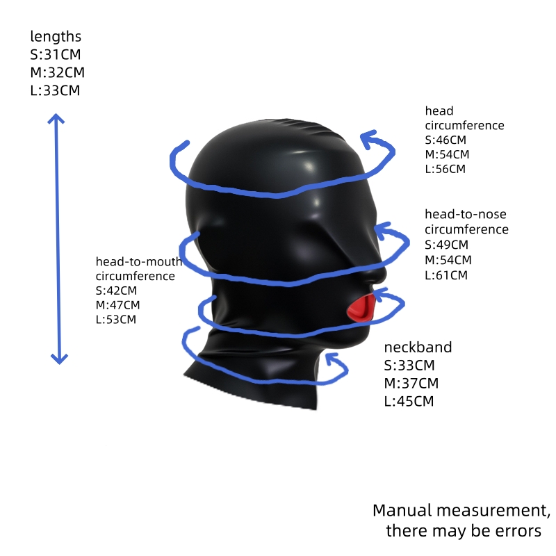 2D Latex Headgear With Braces And Nasal Tube