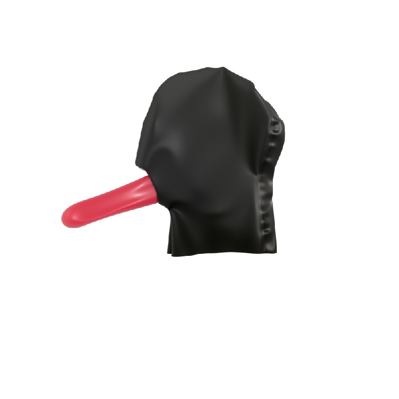 2D Latex Headgear With Penis