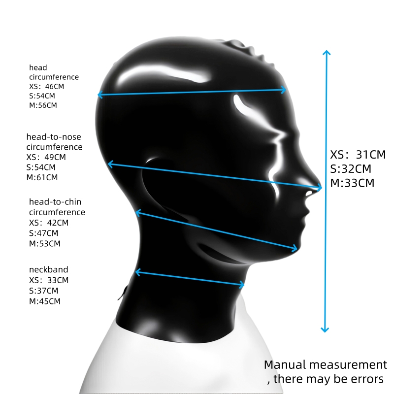 2D Latex Headgear With Penis