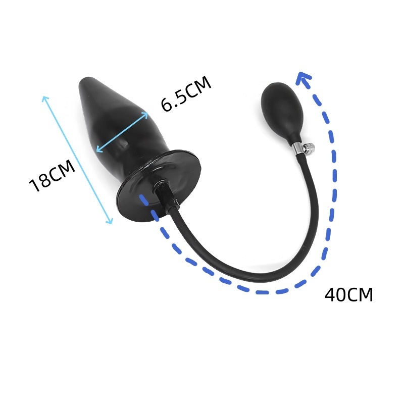 Latex Inflatable Anal Plug ( NO. 304,  Hollow )