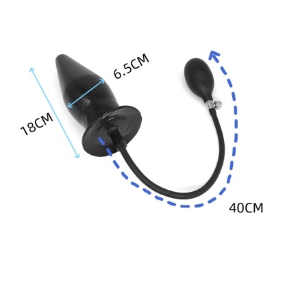 Latex Inflatable Anal Plug ( NO. 304,  Hollow )