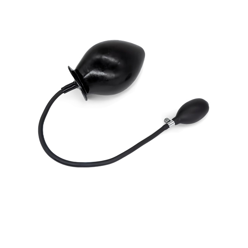 Latex Inflatable Anal Plug ( NO. 318,  Hollow, 8cm )