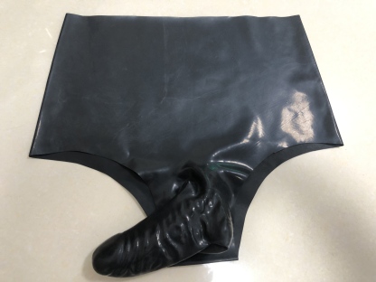 Latex Underpants With Penis Sleeve-0.8mm ( PL126-351 )