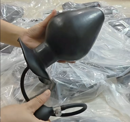 Latex Inflatable Anal Plug-Hollow ( PL148-322 )