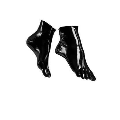 Latex Short Socks With Toes