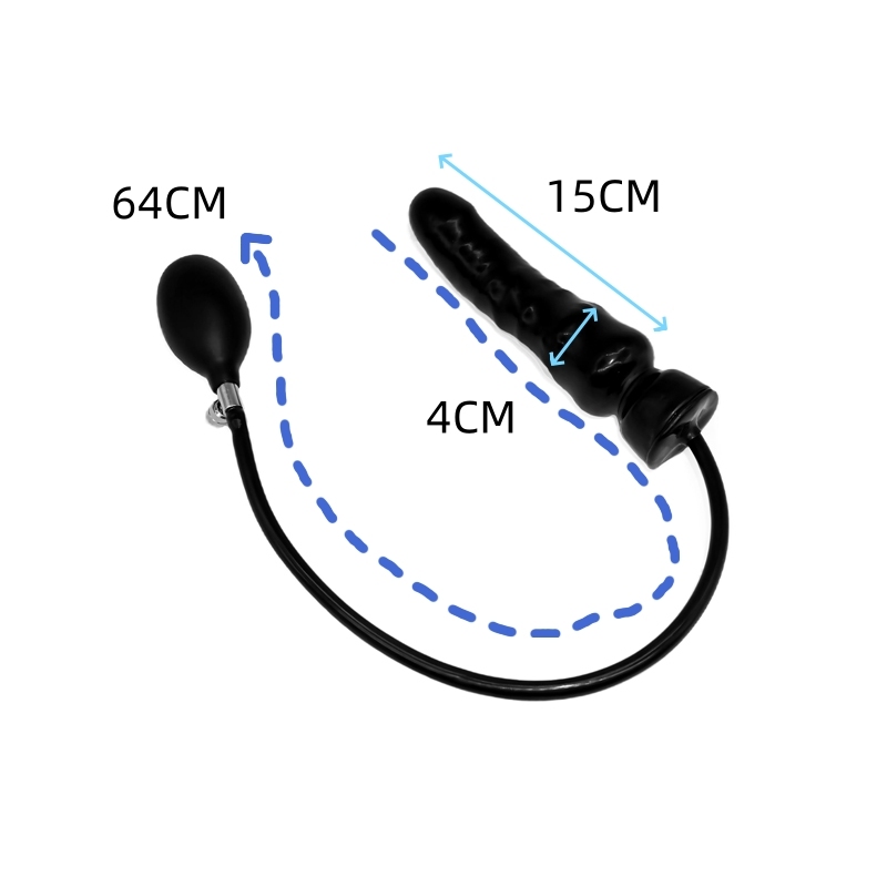 Latex Inflatable Anal Plug ( NO. 7195 )