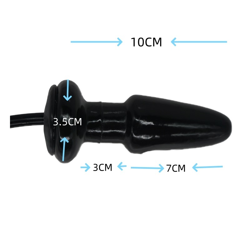 Latex Inflatable Anal Plug ( NO. 7196, Small Size )