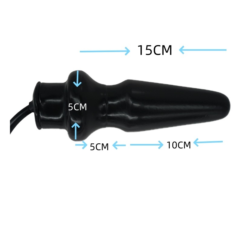 Latex Inflatable Anal Plug ( NO. 7197, Big Size )