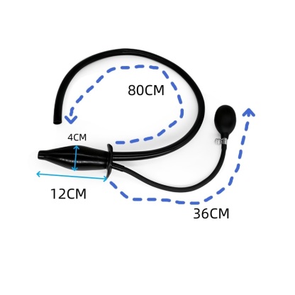 Latex Inflatable Anal Plug ( NO. 7702 )