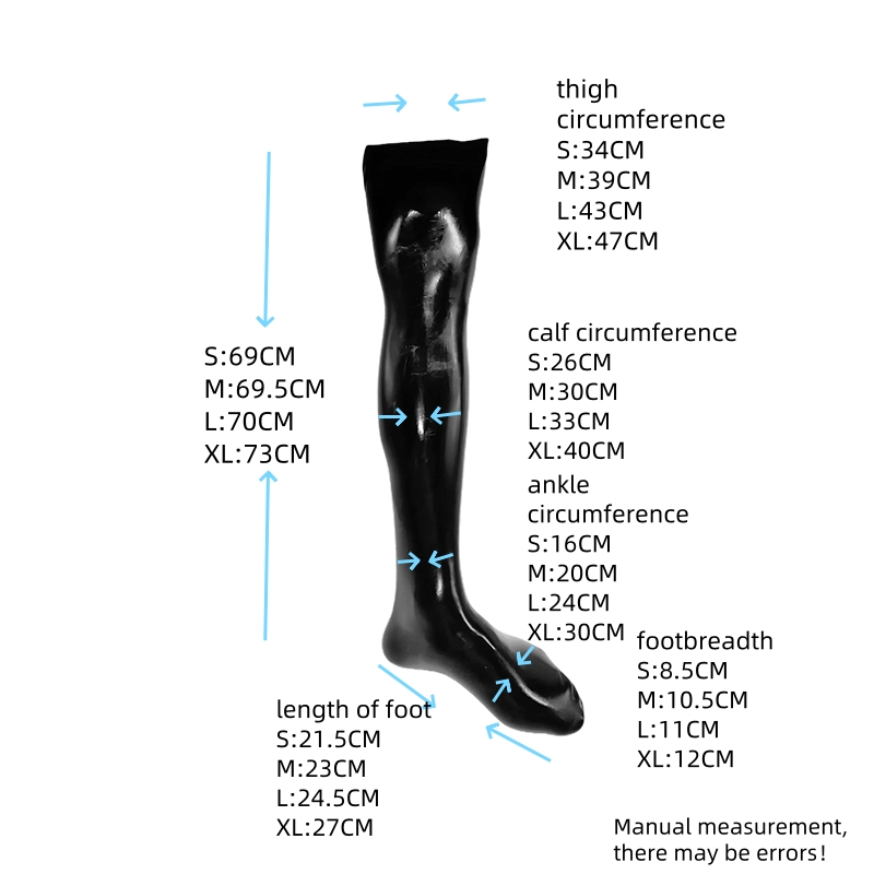 Latex Long Socks (NO.9504)