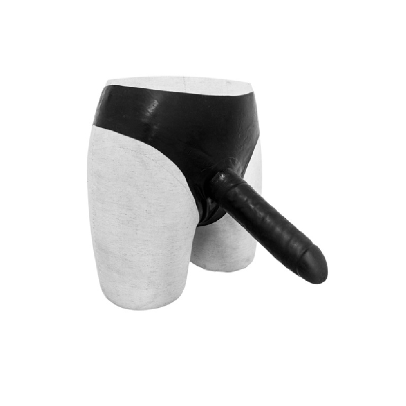 Latex Underwear With Penis/Penis Sleeve (NO. 9690)