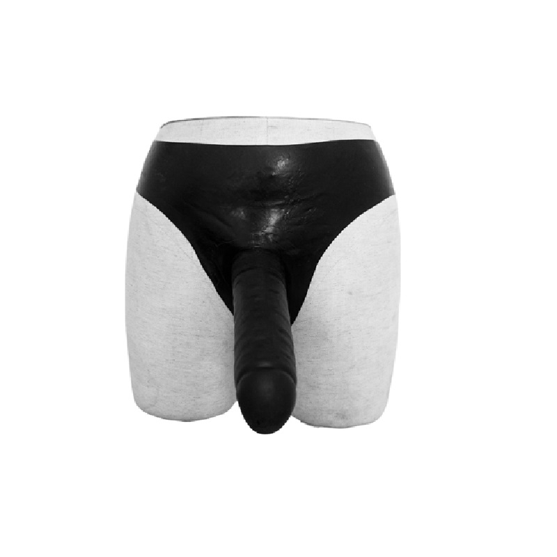 Latex Underwear With Penis/Penis Sleeve (NO. 9690)