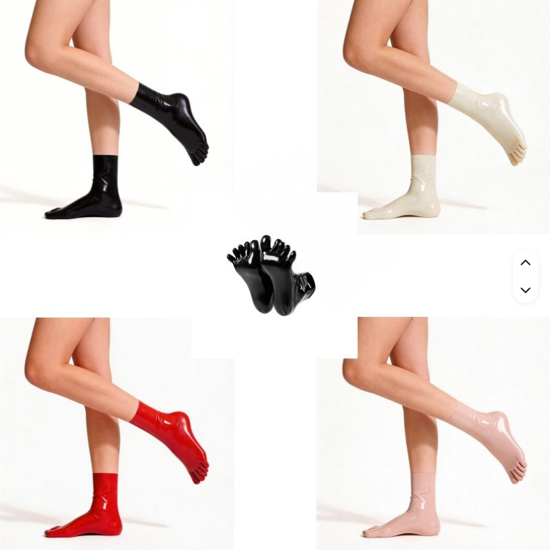 3D Latex Short Socks With Toes ( PL44-6006 )