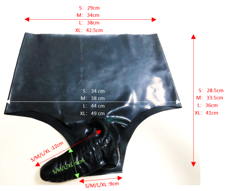 Latex Underpants With Penis Sleeve-0.8mm ( PL126-351 )