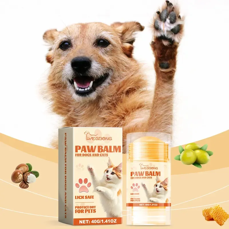 Pet paw balm, pet grooming products
