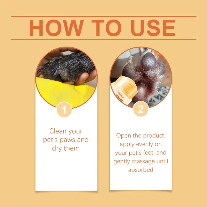 Pet paw balm, pet grooming products