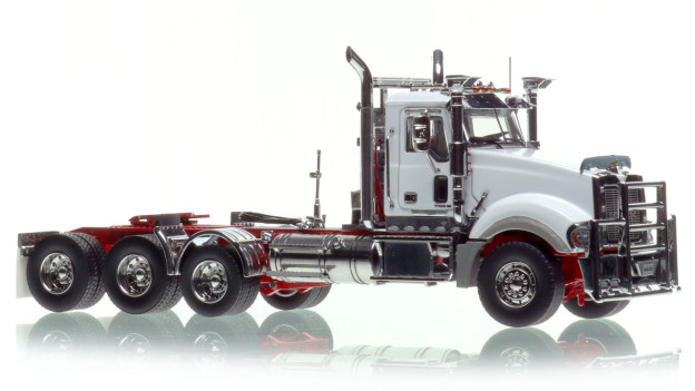 Mack Titan Tri-axle Tractor - White over Red