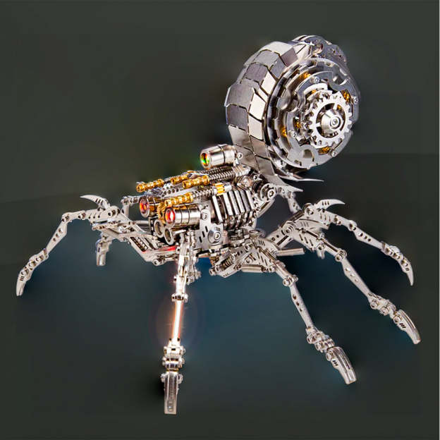 DIY 3D Metal Spider Puzzle Model Kit Games Creative Gift-203Pcs