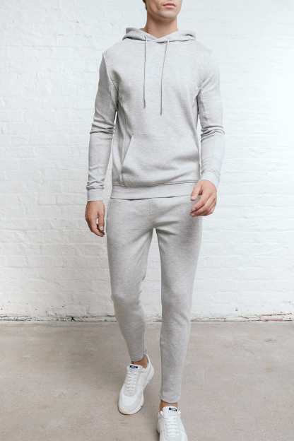 Luxe Hoodie - Grey Marl