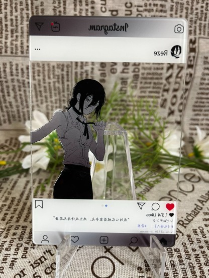RESE × DENJI ACRYLIC DISPLAY CARD (INS STYLE) | CHAINSAW MAN-Uraldept Trendy Clothing Store