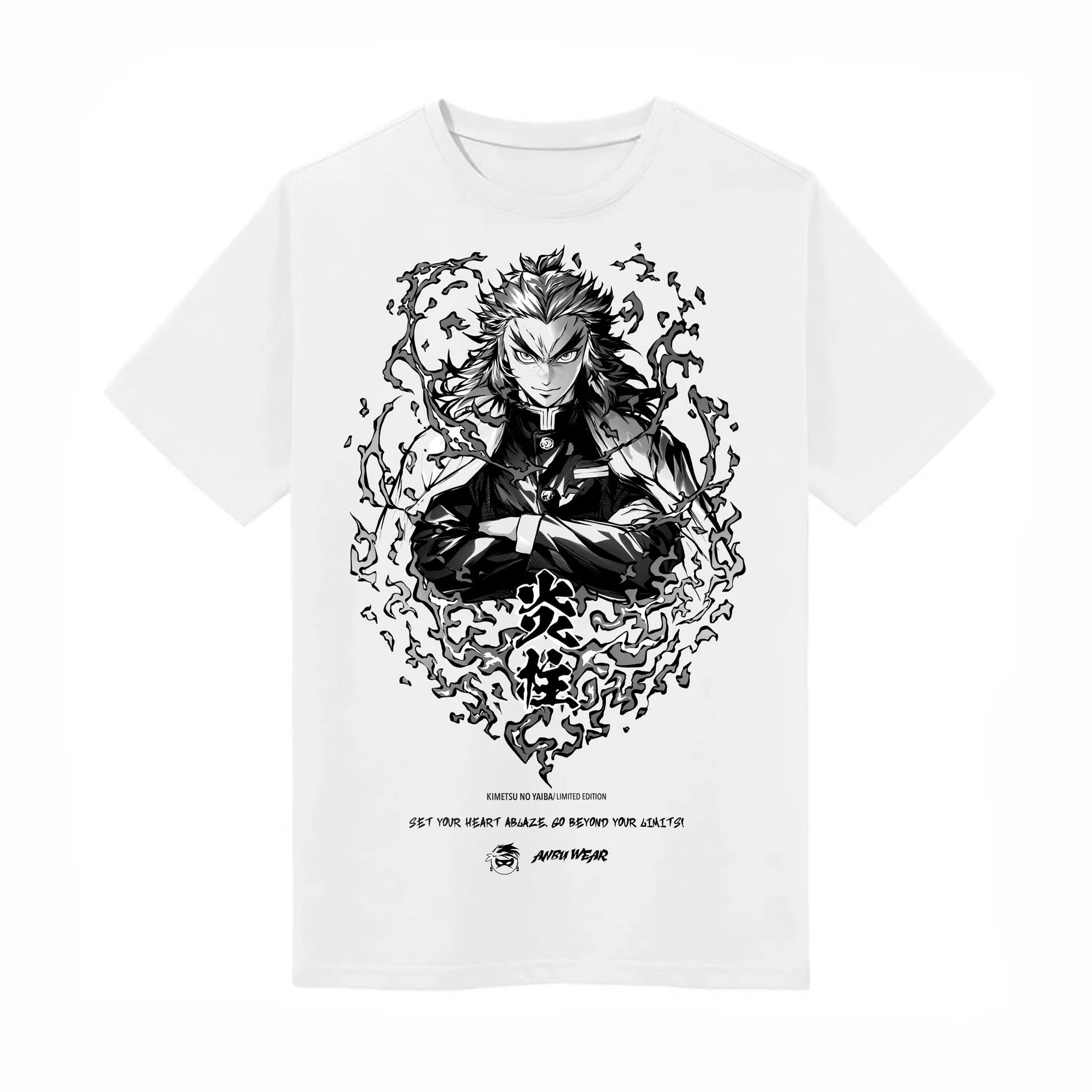 Rengoku Kyoujurou Tee - Demon Slayer-LL Trendy Clothing Store