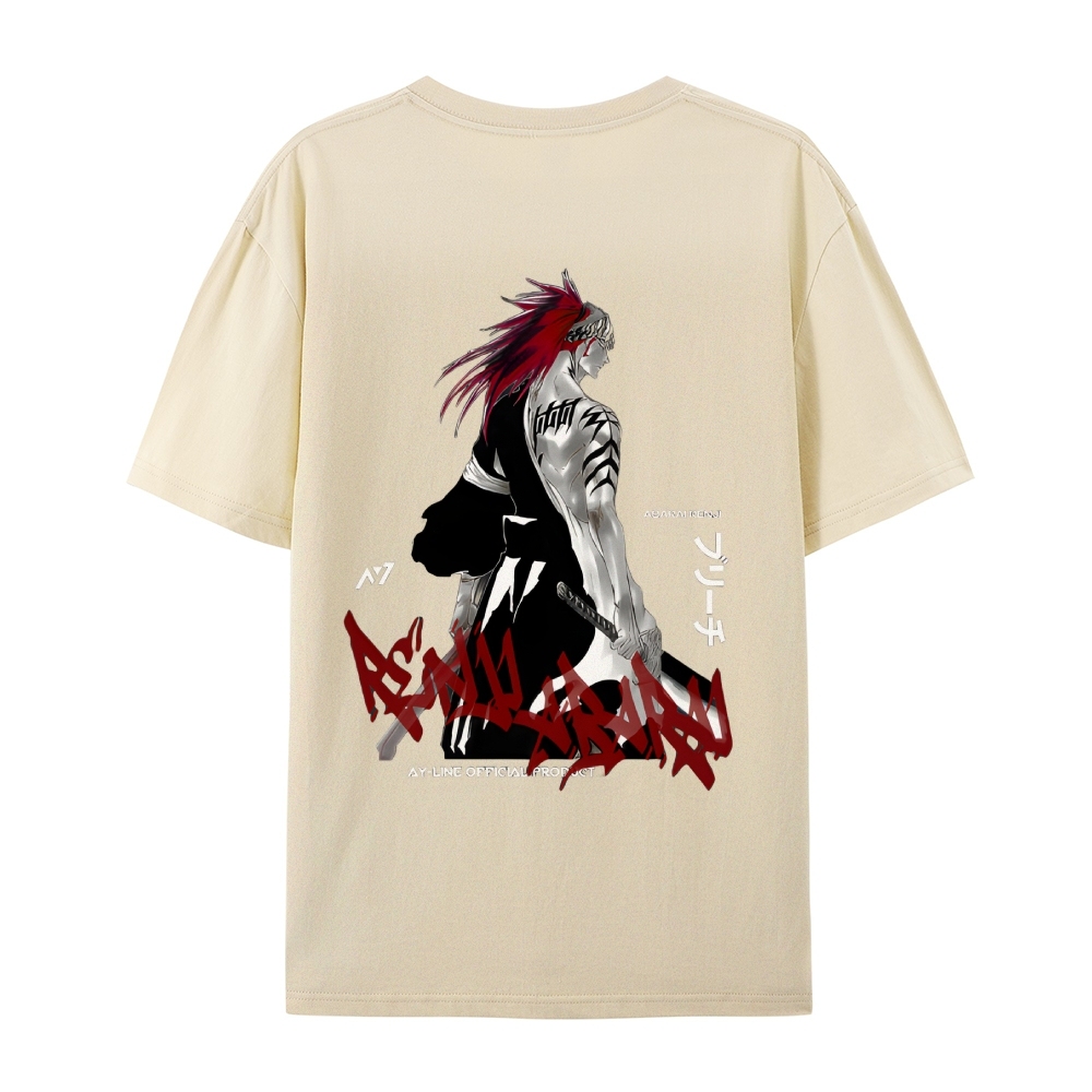 Abarai Renji Unisex Cotton Short-Sleeved T-Shirt-Uraldept Trendy Clothing Store
