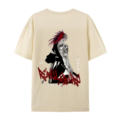 Abarai Renji Unisex Cotton Short-Sleeved T-Shirt-Uraldept Trendy Clothing Store