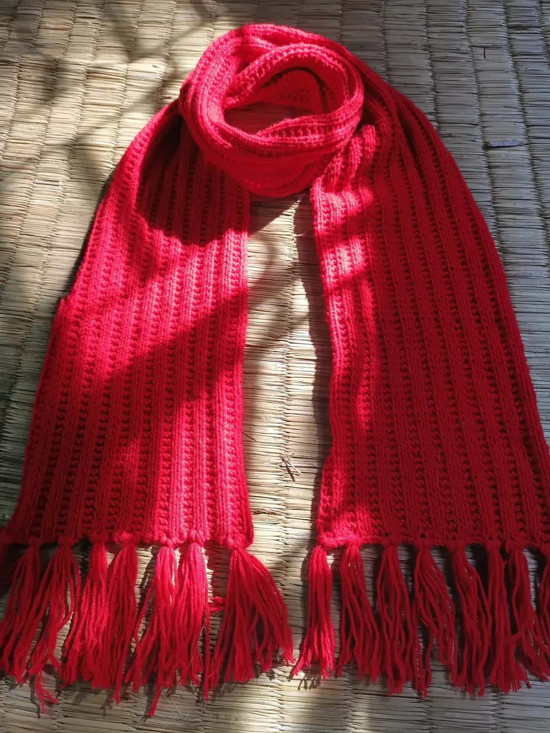 mikasa bride red scarf-Uraldept Trendy Clothing Store