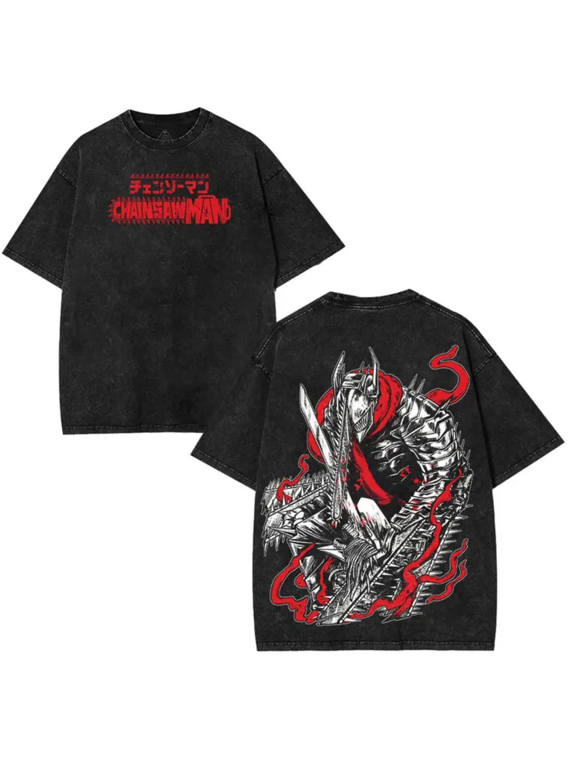 CHAINS OF MADNESS TEE | CHAINSAW MAN-Uraldept Trendy Clothing Store