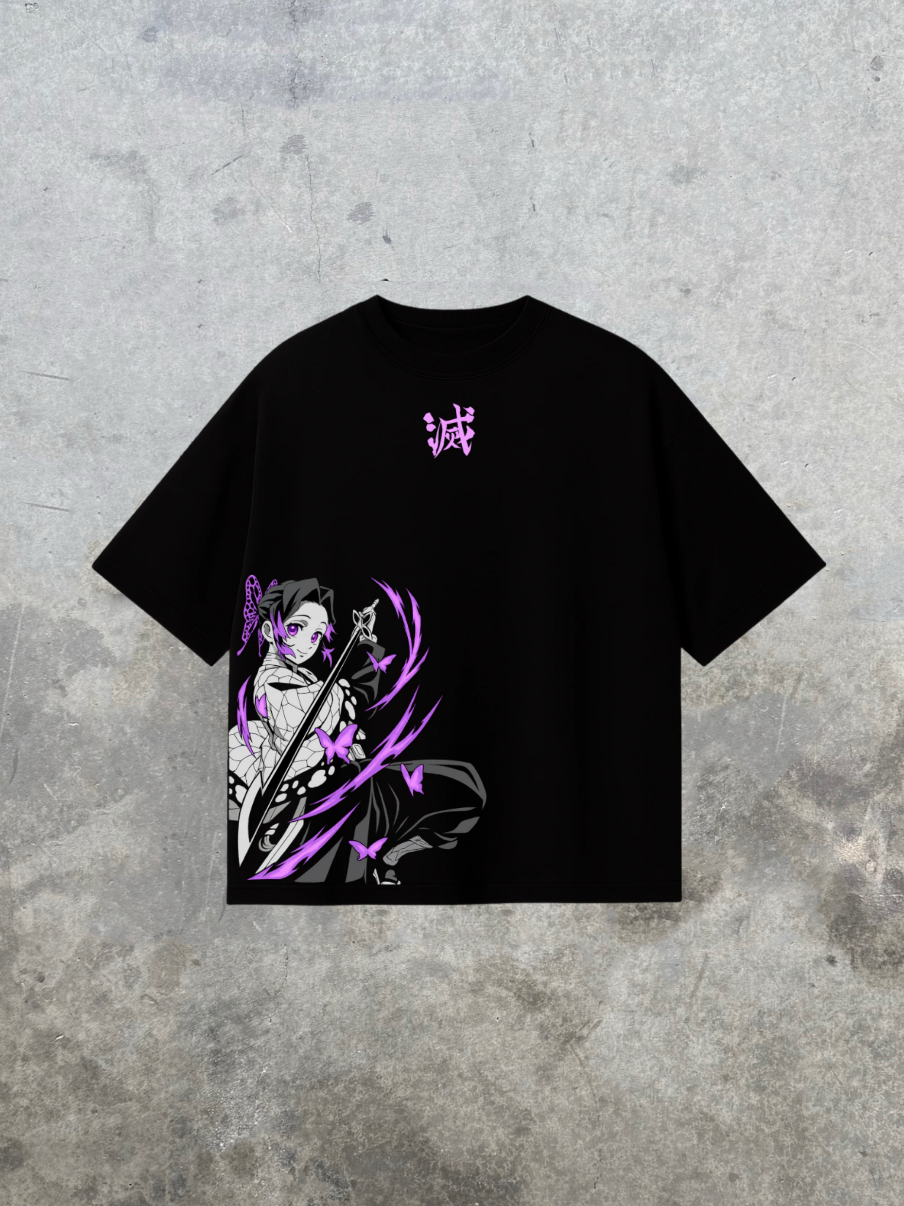 SHINOBU OVERSIZED TEE | DEMON SLAYER-LL Trendy Clothing Store