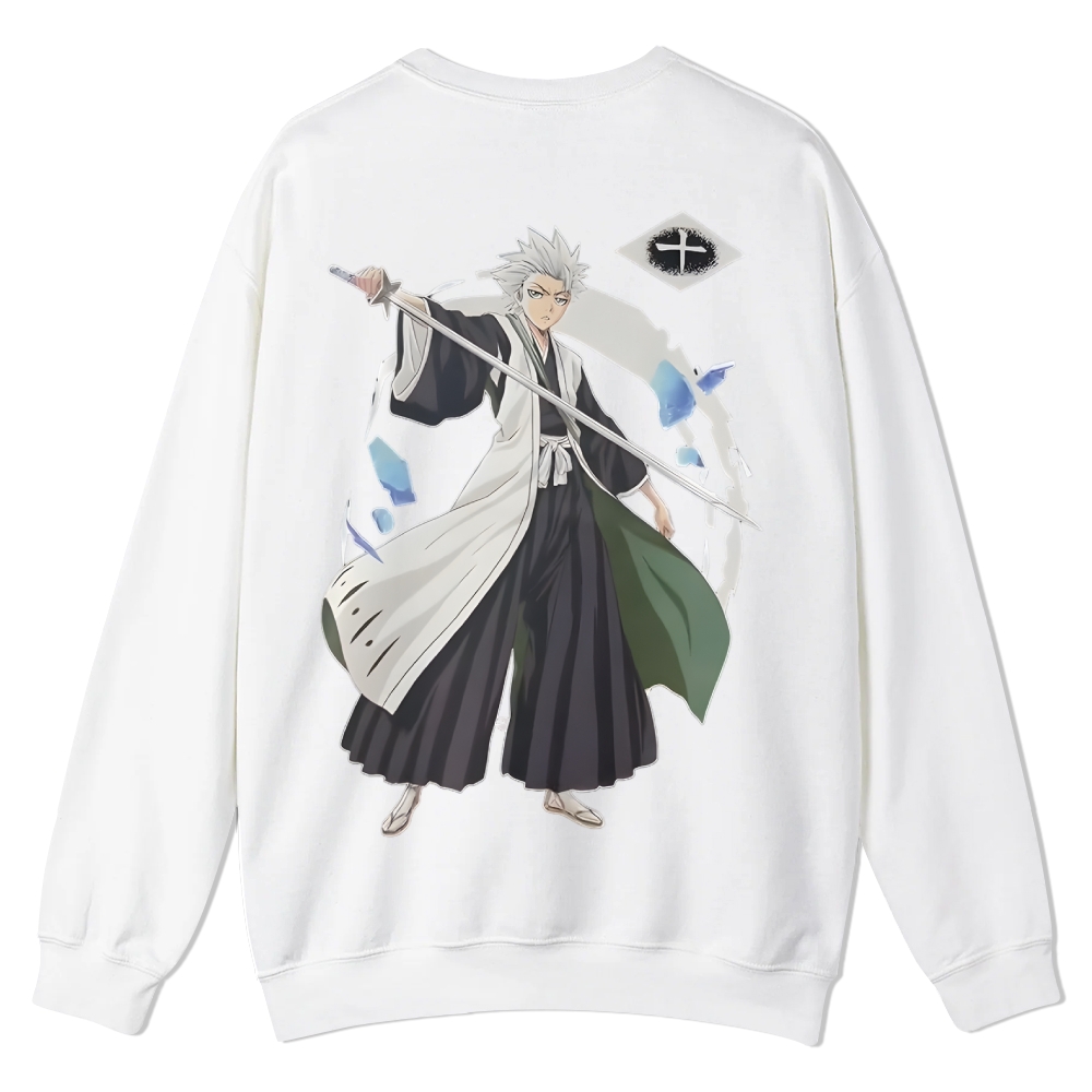 Hitsugaya Toushirou Casual Crewneck Sweatshirt-Uraldept Trendy Clothing Store
