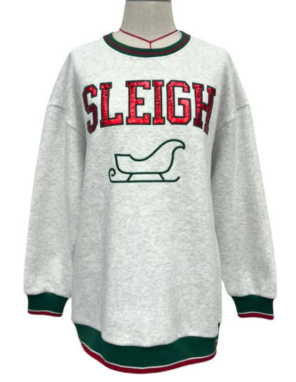 BRIANNA CANNON Sleigh Tunic Sweatshirt  (PREORDER)-LL Trendy Clothing Store