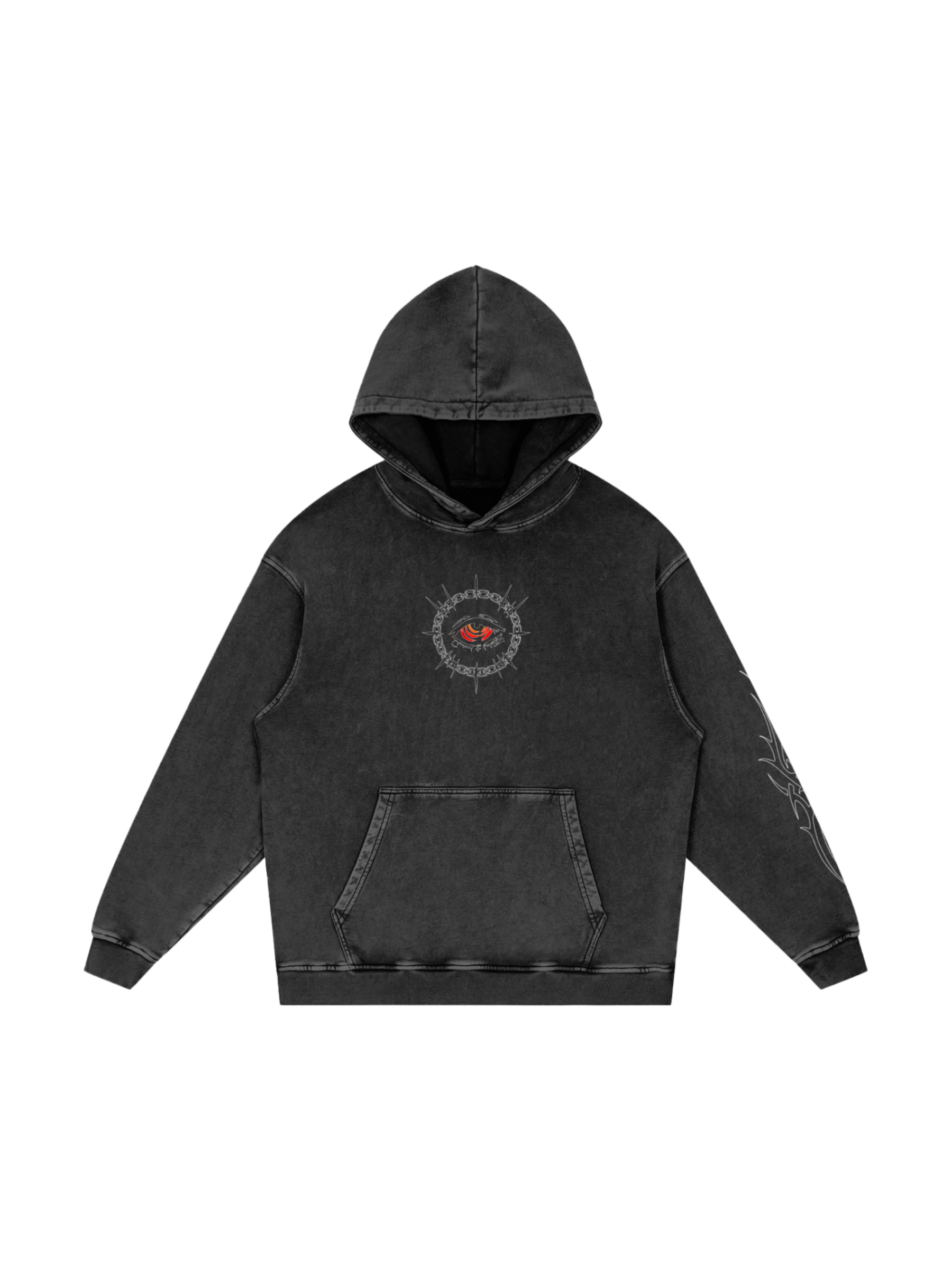 GRIND RITUAL WASHED HOODIE | CHAINSAW MAN-Uraldept Trendy Clothing Store