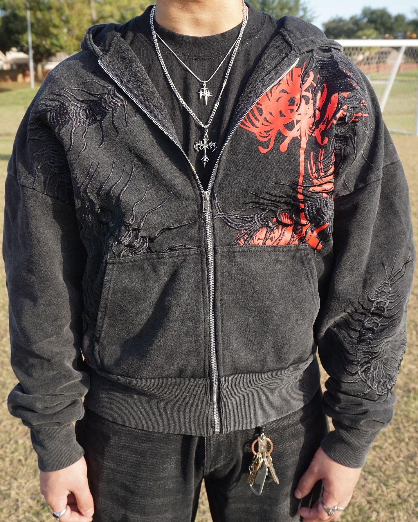 CENTIPEDE ZIP UP HOODIE | TOKYO GHOUL-Uraldept Trendy Clothing Store