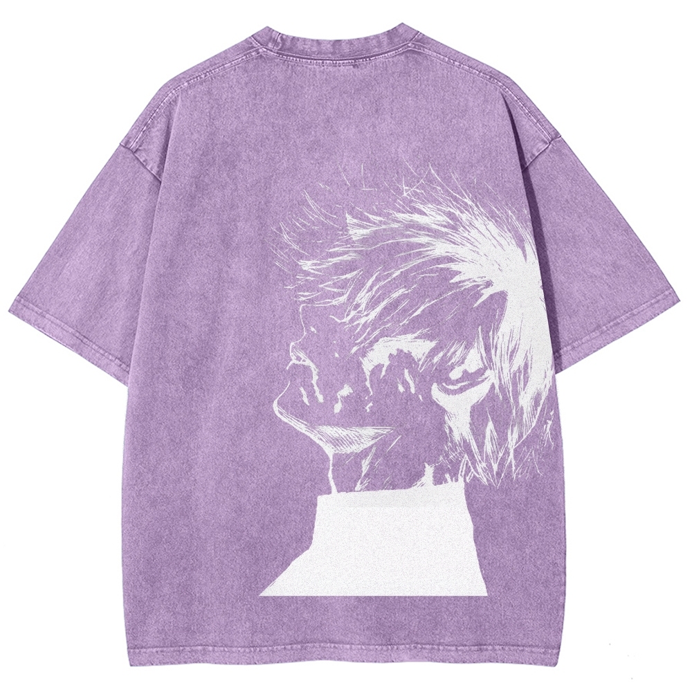 Tokyo Ghoul Kaneki Ken Streetwear Washed Vintage Tee-Uraldept Trendy Clothing Store