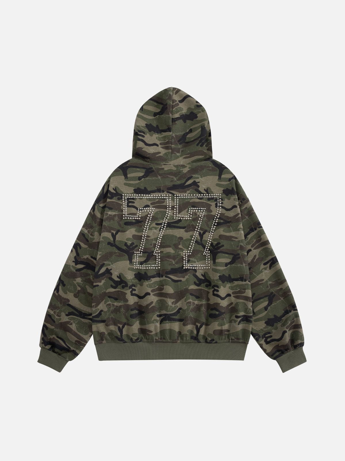 Aelfric Eden Boxy Camo Zip Up Hoodie-LL Trendy Clothing Store