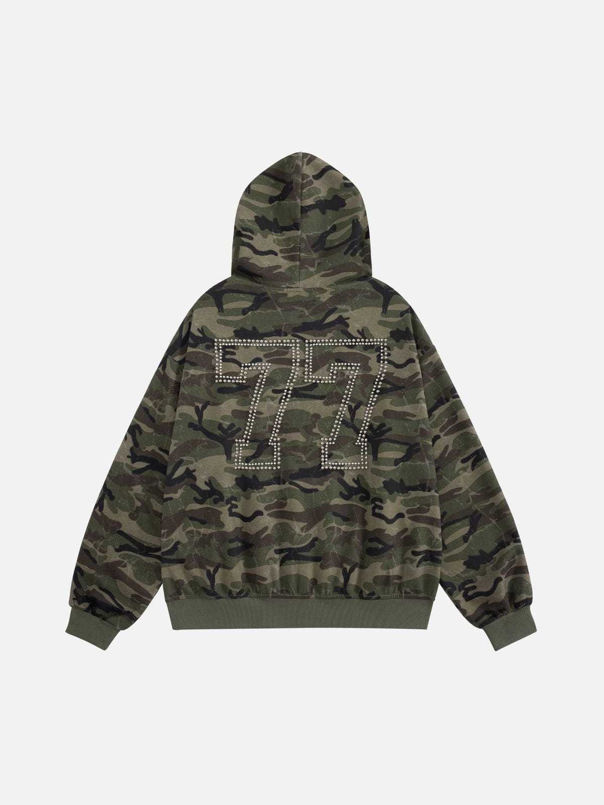 Aelfric Eden Boxy Camo Zip Up Hoodie-LL Trendy Clothing Store