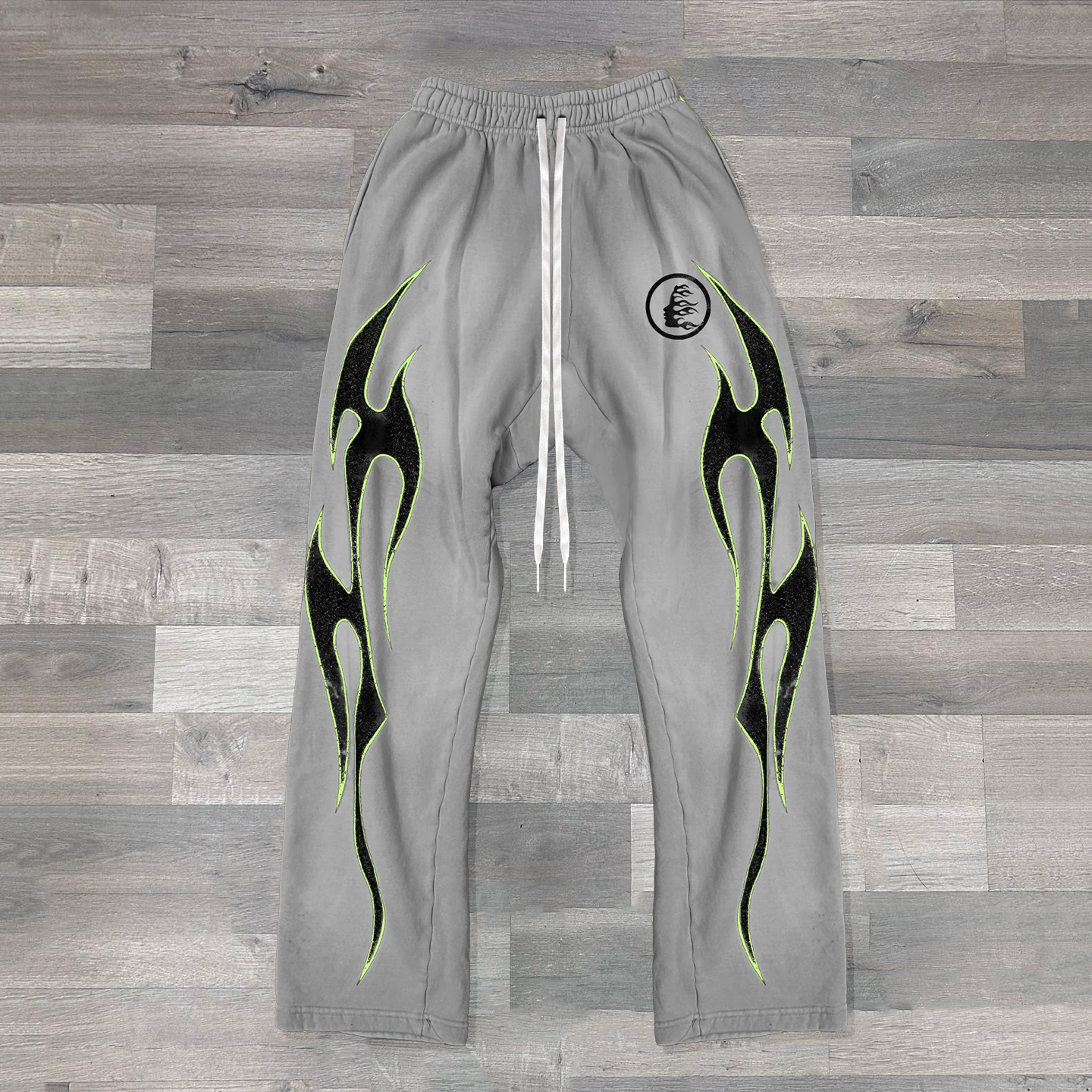 Flame Print Sweatpants Trousers-Uraldept Trendy Clothing Store