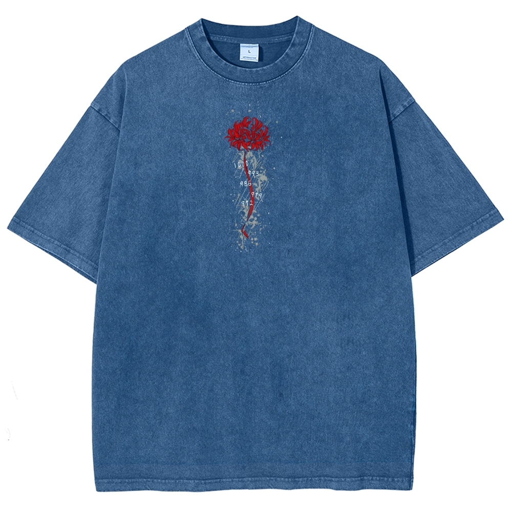 Tokyo Ghoul Kaneki Ken Unisex Fit Washed T-Shirt 2504007608-Uraldept Trendy Clothing Store
