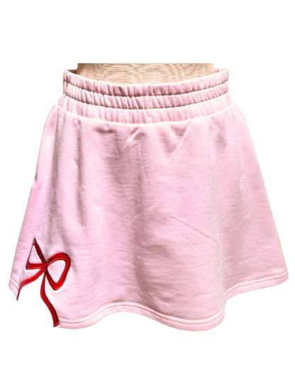 BRIANNA CANNON RED BOW SKORT (PREORDER)-LL Trendy Clothing Store