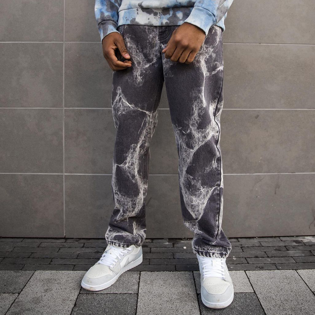 Fashion tie-dye personality street style trousers-Uraldept Trendy Clothing Store