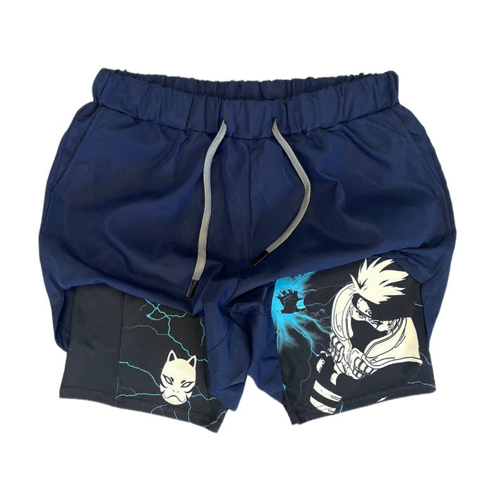 Anbu Lightning Performance Shorts - NARUTO-Uraldept Trendy Clothing Store