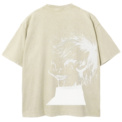 Tokyo Ghoul Kaneki Ken Streetwear Washed Vintage Tee-Uraldept Trendy Clothing Store