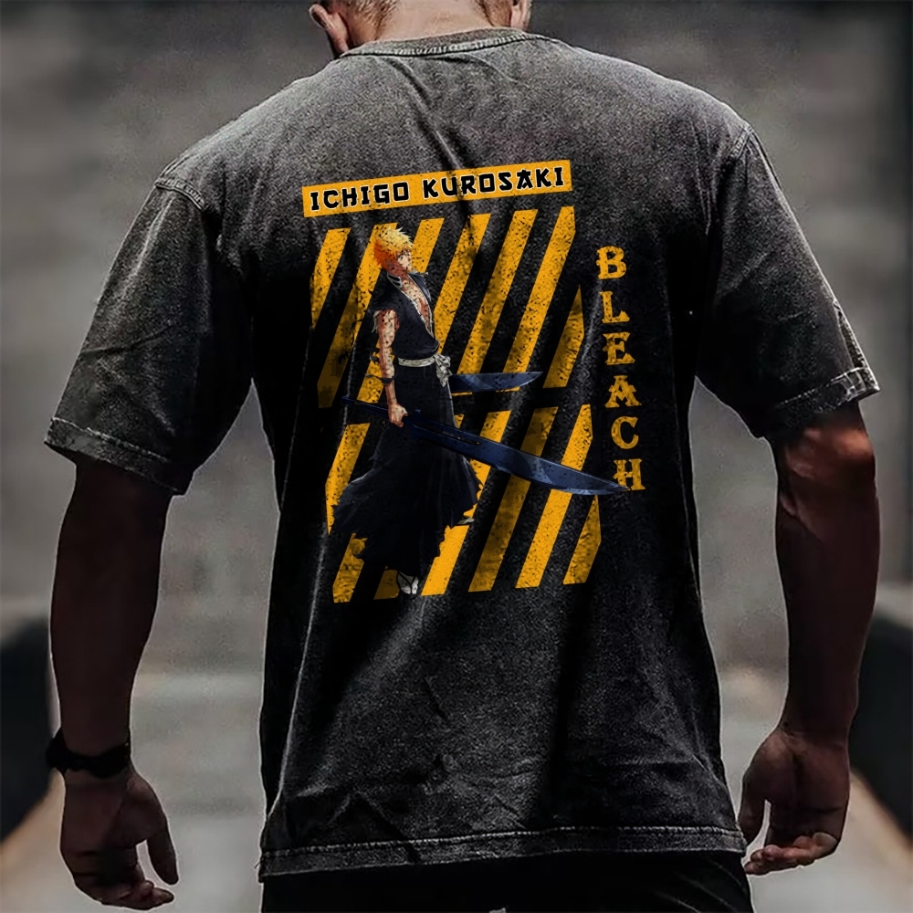 BIEASH ICHIGO Washed Shirt-Uraldept Trendy Clothing Store