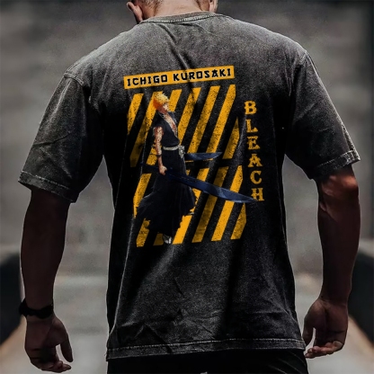 BIEASH ICHIGO Washed Shirt-Uraldept Trendy Clothing Store