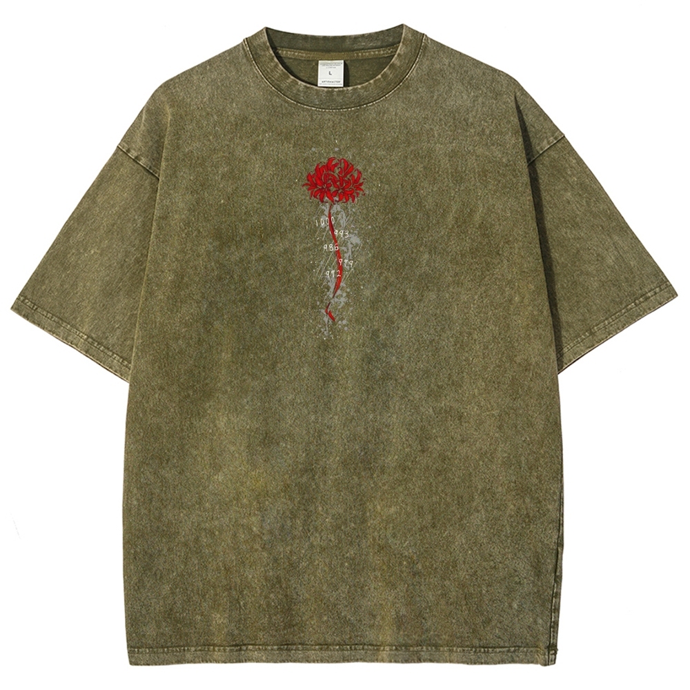 Tokyo Ghoul Kaneki Ken Unisex Fit Washed T-Shirt 2504007608-Uraldept Trendy Clothing Store
