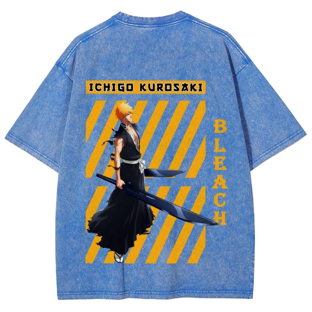 BIEASH ICHIGO Washed Shirt-Uraldept Trendy Clothing Store