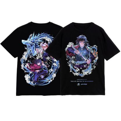 Tomioka & rengoku Tee - Demon Slayer-LL Trendy Clothing Store
